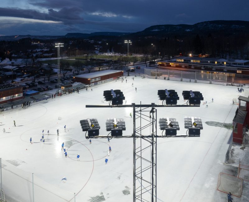 Bærum, Hoslebanen – idrettsbelysning – 20230209-040 Bærum, Hoslebanen - idrettsbelysning - 20230209-040